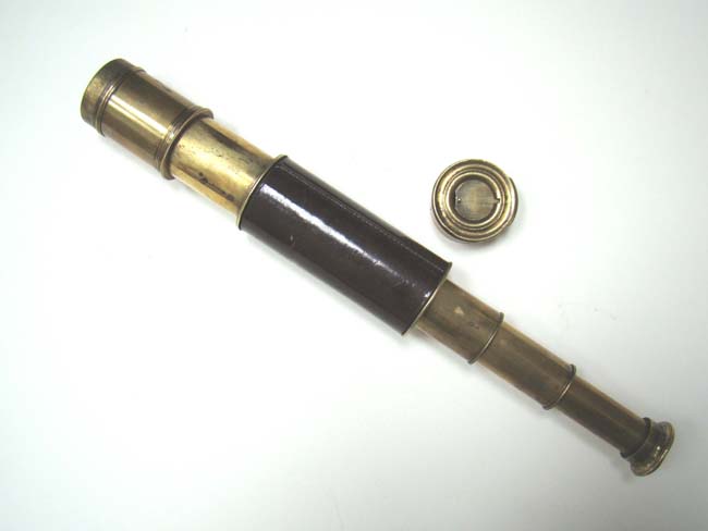 A very nice English Three-Draw Pocket Telescope circa 1840-1850